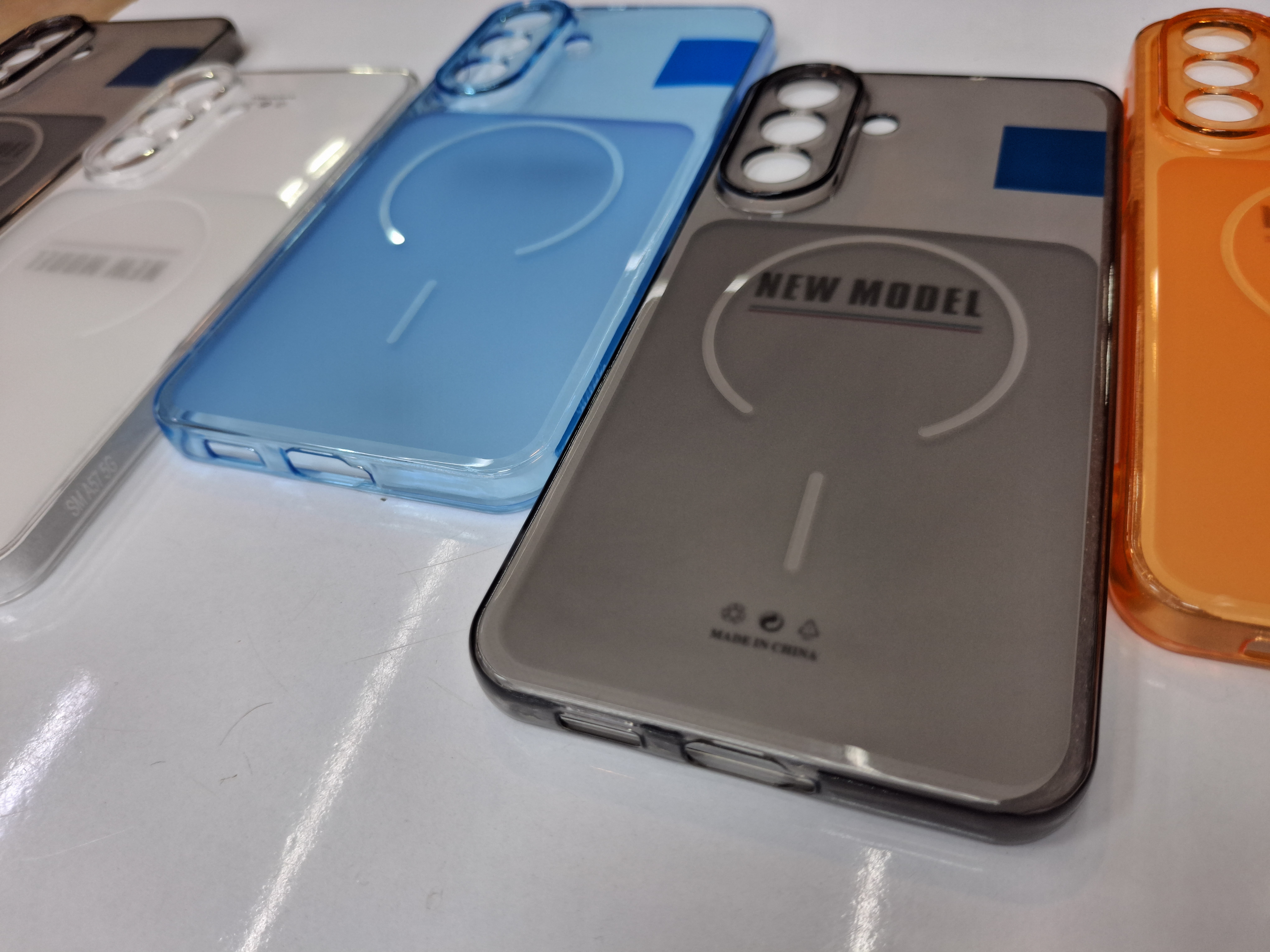 قاب شفاف Mag Crystal سامسونگ Galaxy A57 | شفاف کریستالی | محافظ دوربین