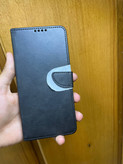 قاب کیفی چرمی مگنتی جاکارتی دار مشکی xiaomi redmi note 8 pro
