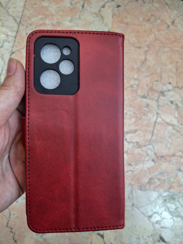 قاب کیفی چرمی مگنتی جاکارتی دار xiaomi poco x5 pro